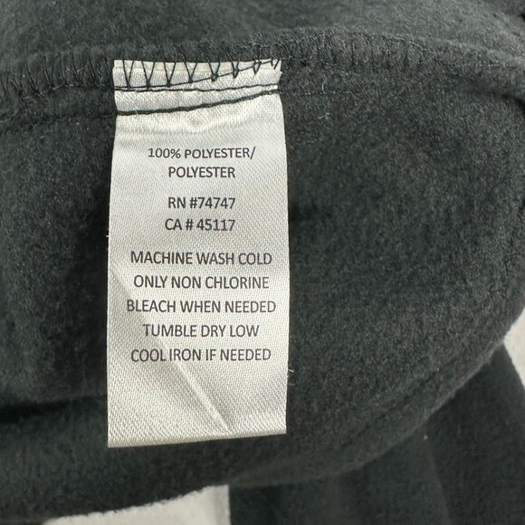 Natural Reflections Mens Black Full Zip Fleece Jacket Medium - Picture 4 of 5